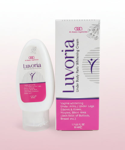Luvoria Under Body Parts Whitening Cream - Private Area Whitening, Tightening & Odor Control Cream- Clinically tested & approved