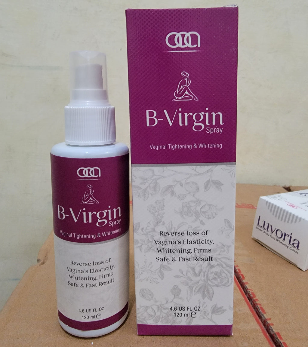 B-Virgin Spray – Vaginal Tightening & Whitening Spray – 120ml | Restores Elasticity & Freshness of Vagina