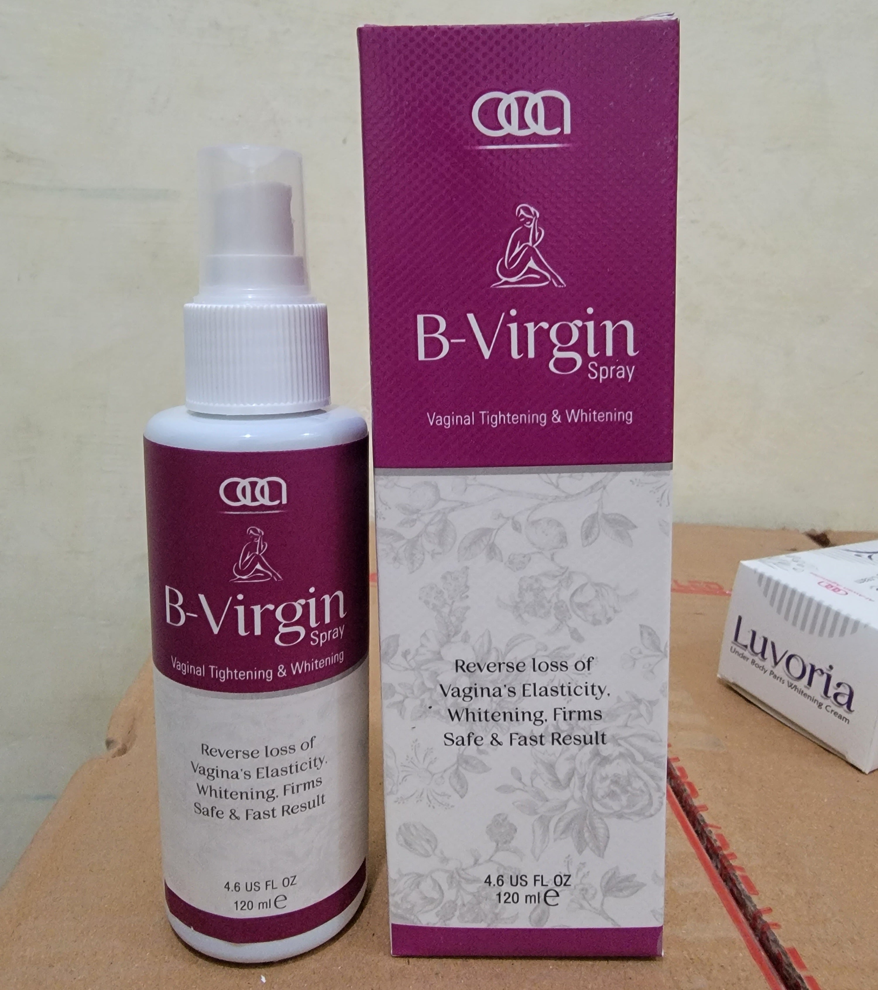 B-Virgin Spray – Vaginal Tightening & Whitening Spray – 120ml | Restores Elasticity & Freshness of Vagina