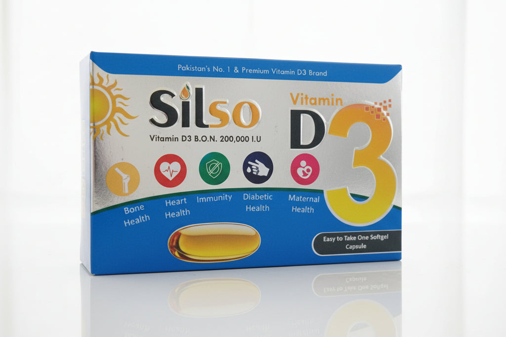 Silso D Softgel – Vitamin D3 200,000 IU + Vitamin K 150mcg | Vitamin D3 supplement| 1 Softgel
