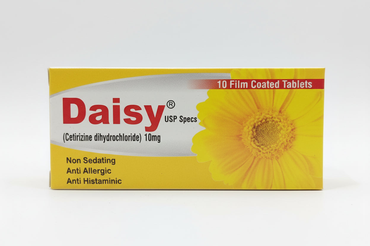 Daisy 10mg Tablets – Cetirizine – 10 Tablets | Anti-Allergy Medicine | Daisy Price in Pakistan
