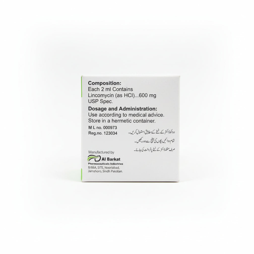 Colmycin Injection 600mg/2ml – Lincomycin IM/IV Antibiotic | 50 Ampoules