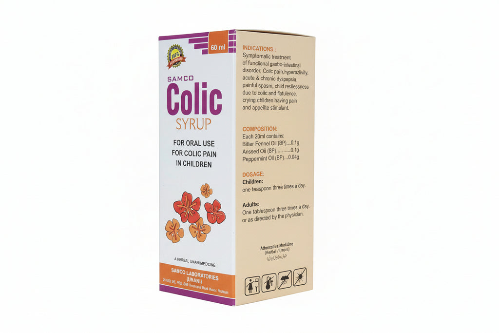 Colic Syrup 60ml – Bitter Fennel Oil, Aniseed Oil & Peppermint Oil | Infant Colic Relief