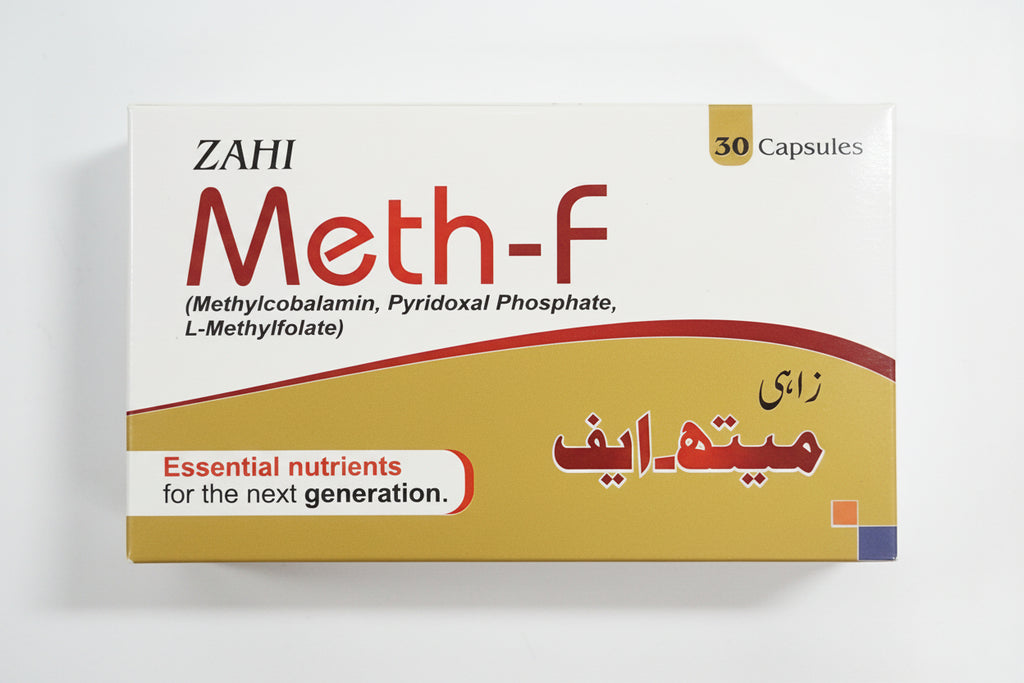 Meth-F Capsules – Methylcobalamin + Pyridoxal Phosphate + L-Methylfolate | Nerve & Vitamin B Support | 30 Capsules | Price in Pakistan