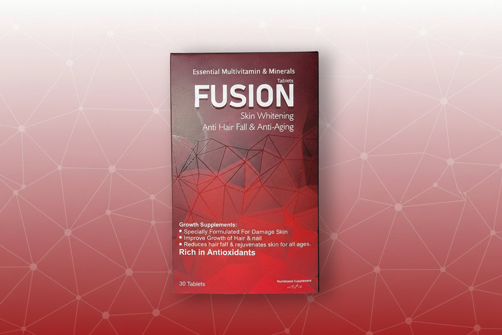 FUSION Advanced Beauty Tablets – Skin Whitening, Anti- Hair Fall & Anti-Aging | 30 Tablets