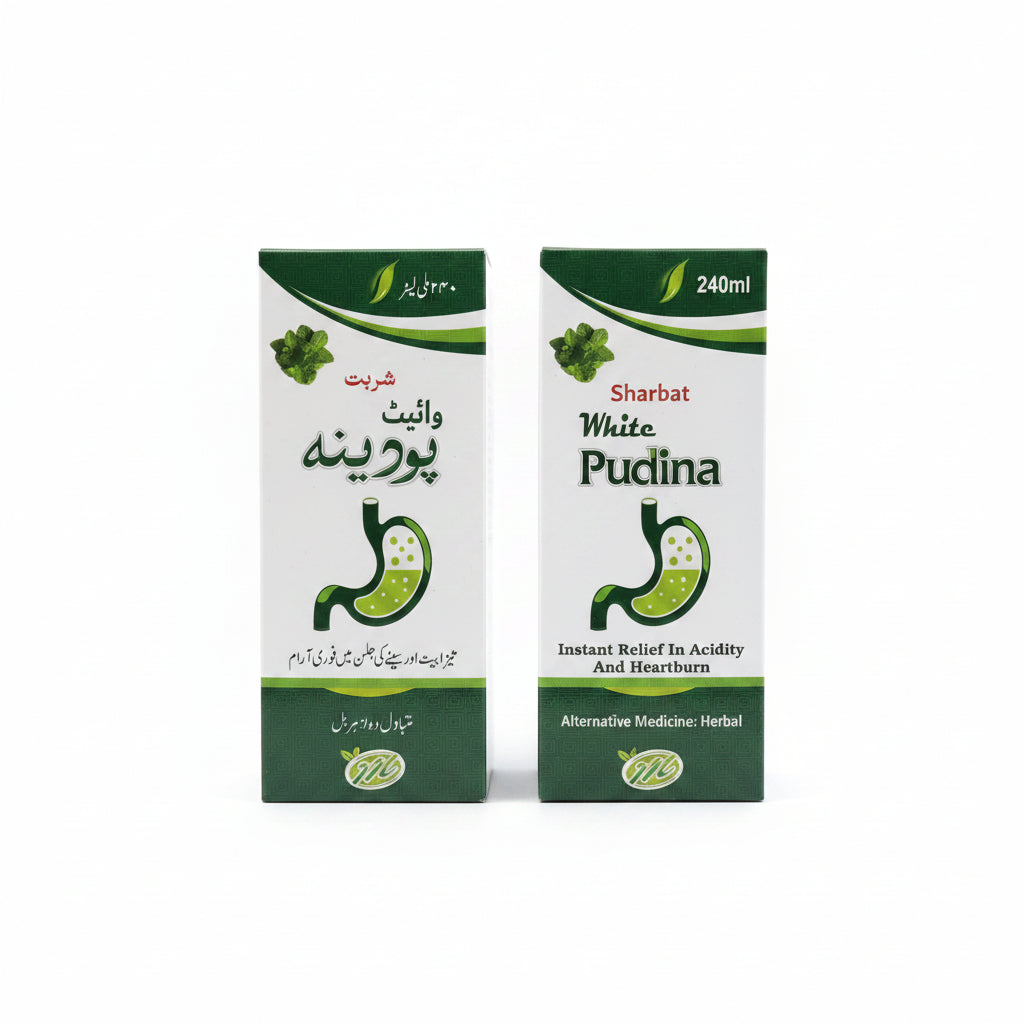 Millat Sharbat Pudina 240ml – Herbal Relief for Acidity, Heartburn & Indigestion | Mint-Based Digestive Formula