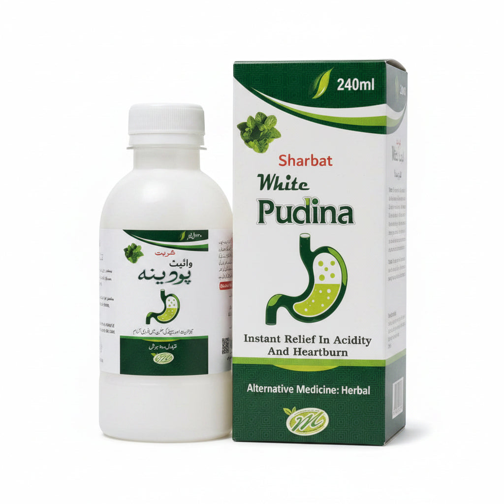 Millat Sharbat Pudina 240ml – Herbal Relief for Acidity, Heartburn & Indigestion | Mint-Based Digestive Formula