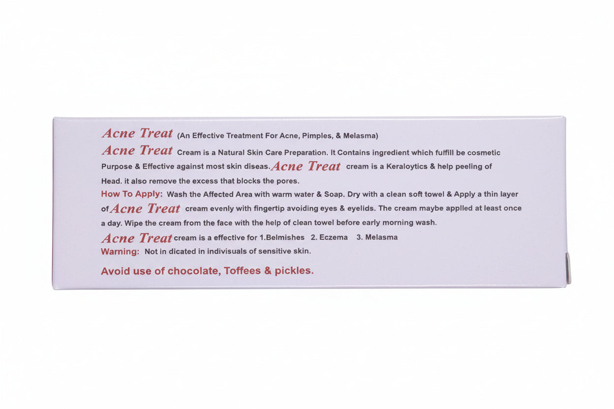 Acne Treat Cream – Anti Acne, Pimples & Melasma Treatment | Keratolytic Skin Repair Cream