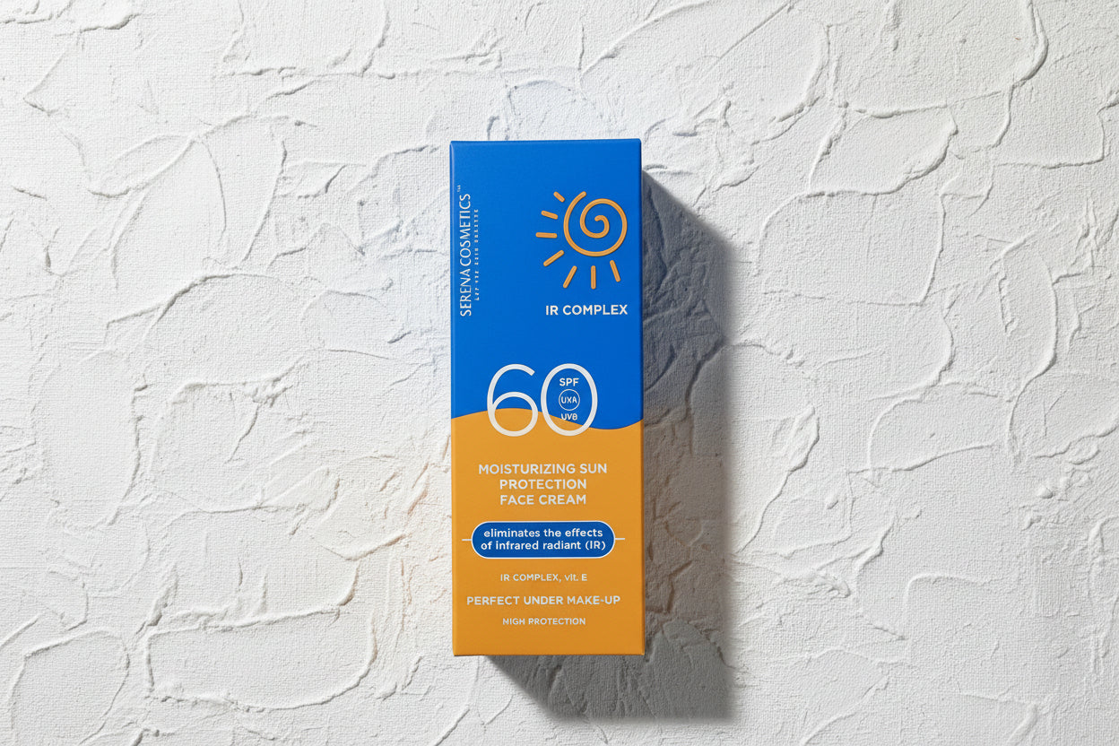 Serena Sunblock SPF 60 Cream 50g – Moisturizing UV Protection | Whitening & Anti-Aging Sunblock