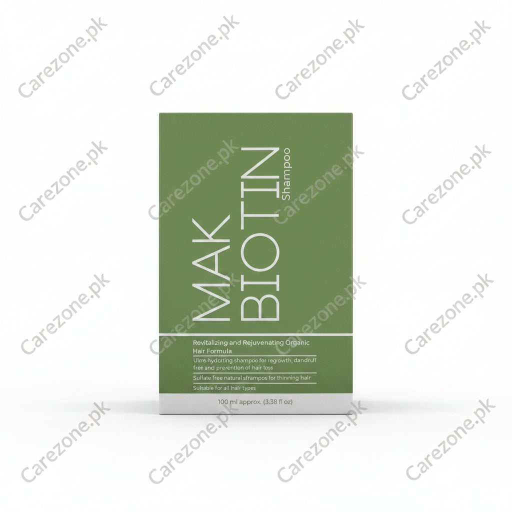 Mak Biotin Shampoo 100ml – (Biotin + Vitamin B5 + Aloe Vera) Hair Growth & Anti-Hairfall Shampoo - Biotin & Aloe vera Shampoo Price in Pakistan