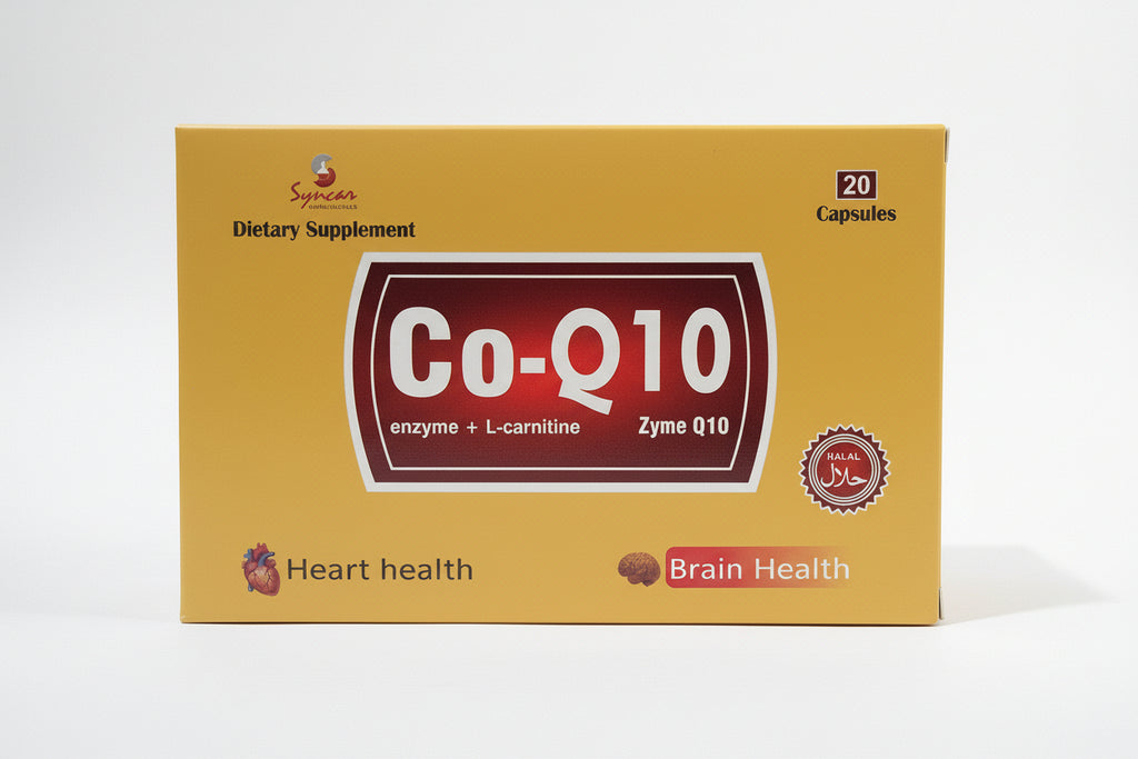 Co-Q10 Capsules 50mg – Coenzyme Q10 Heart & Brain Support | Fertility & Antioxidant | Q-Sorb Alternative 20 Capsules