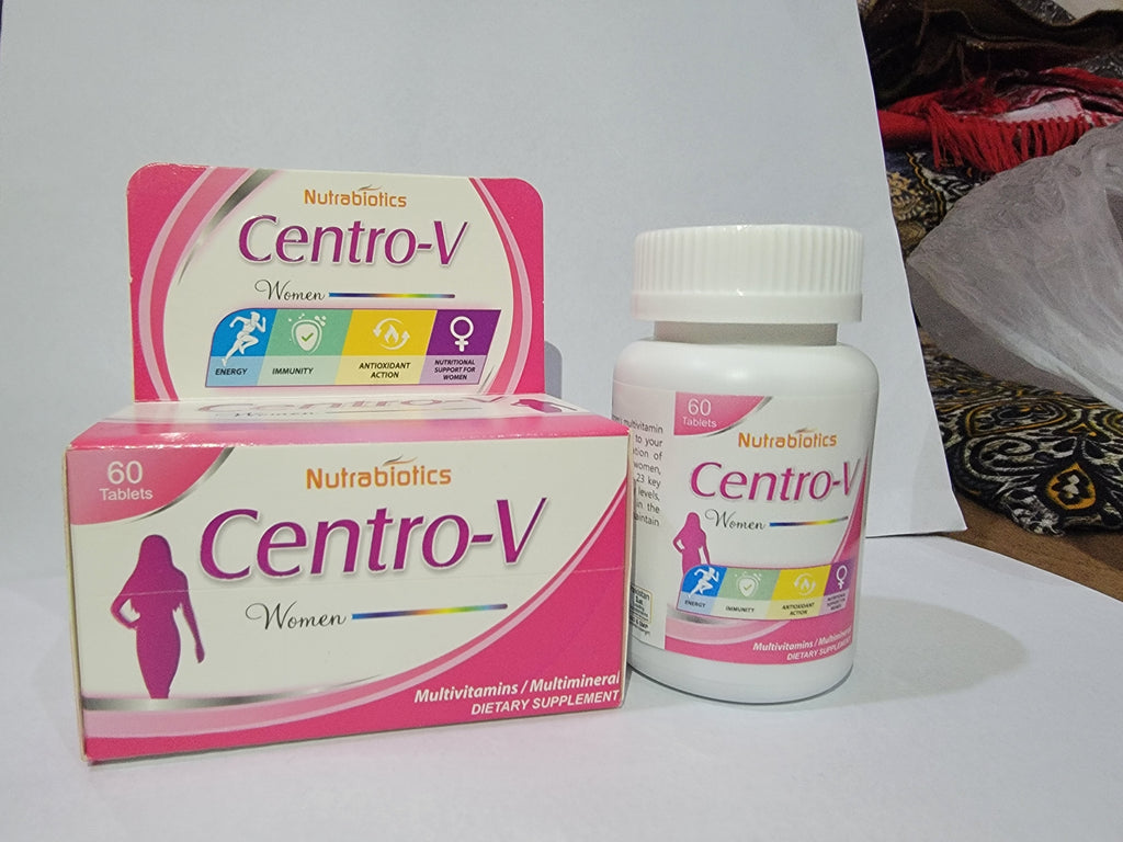 Centro-V Women Tablets | Multivitamin & Multimineral Dietary Supplement for Women’s Energy, Beauty & Health | Centrum Women Alternative Price in Pakistan-60 tablets