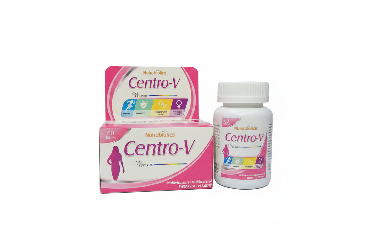 Centro-V Women Tablets | Multivitamin & Multimineral Dietary Supplement for Women’s Energy, Beauty & Health | Centrum Women Alternative Price in Pakistan-60 tablets