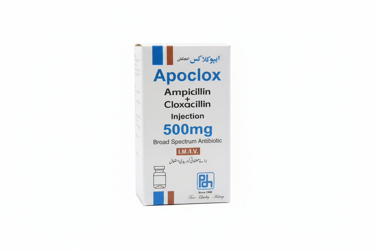 Apoclox Injection 500mg – Ampicillin + Cloxacillin IM/IV Antibiotic | Bacterial Infection Treatment | Ampiclox Alternative