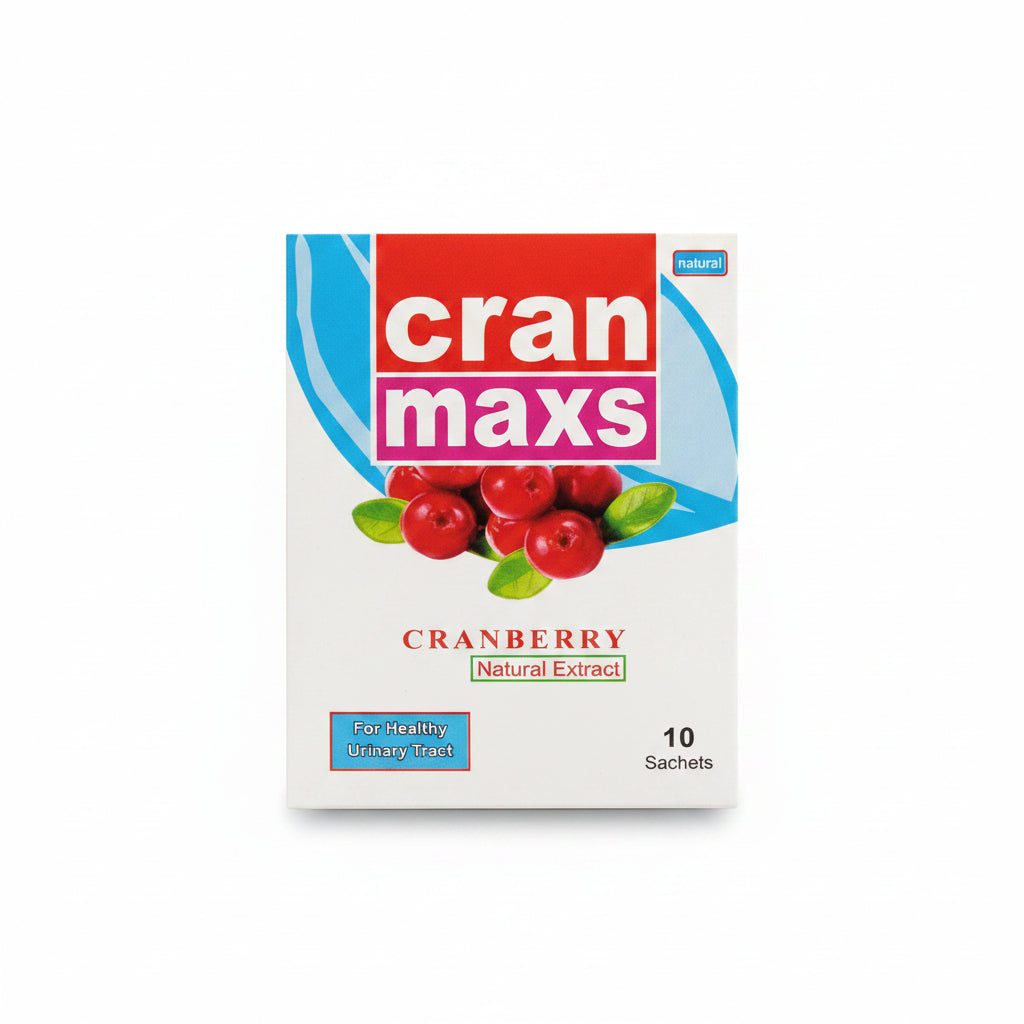 Cran Maxs Sachets 250mg – Cranberry Extract Urinary Tract & UTI Support - 10 Sachets