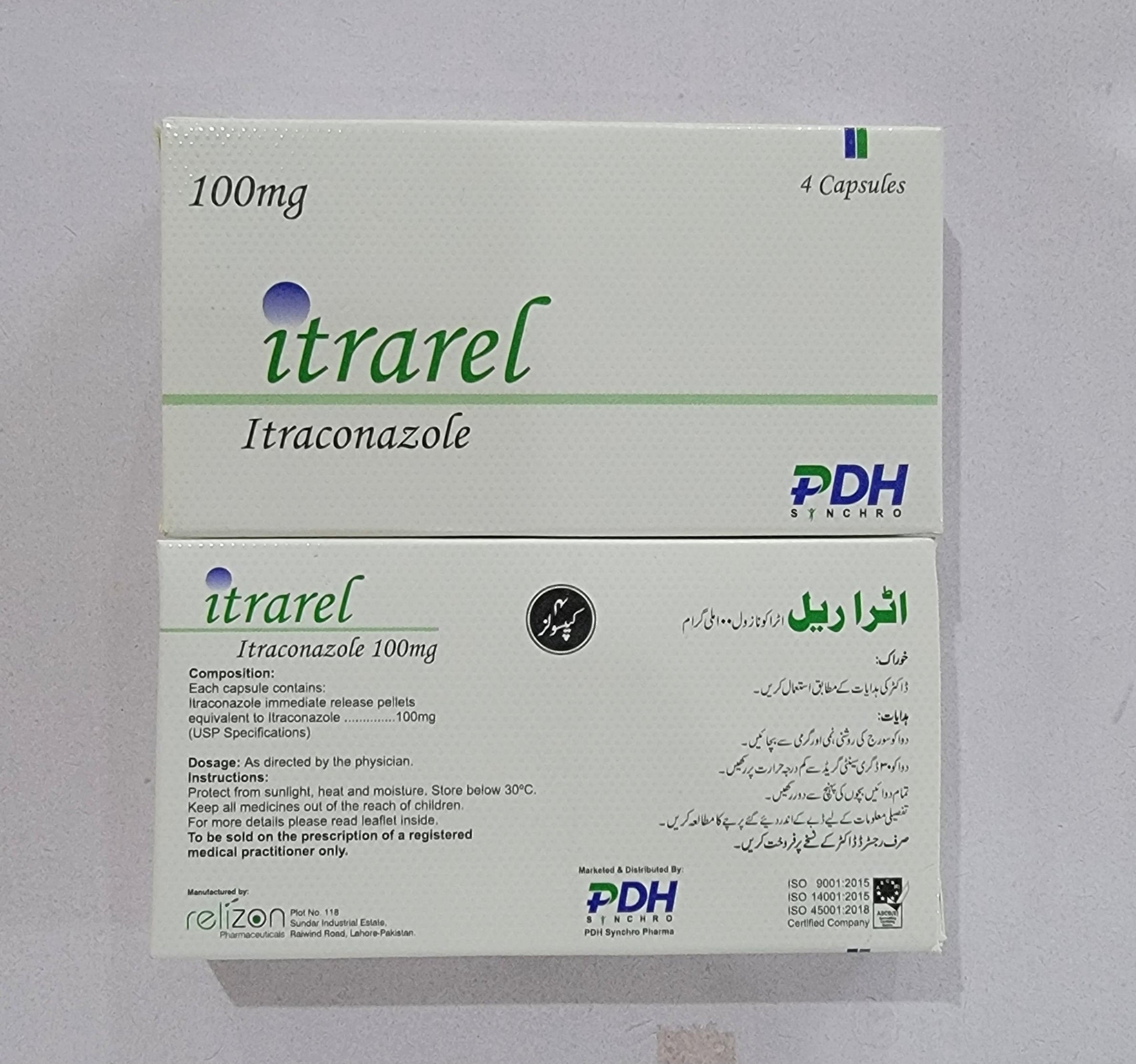 Itrarel 100mg Capsule – (Itraconazole 100mg)-4 Capsules - icon 100mg alternative