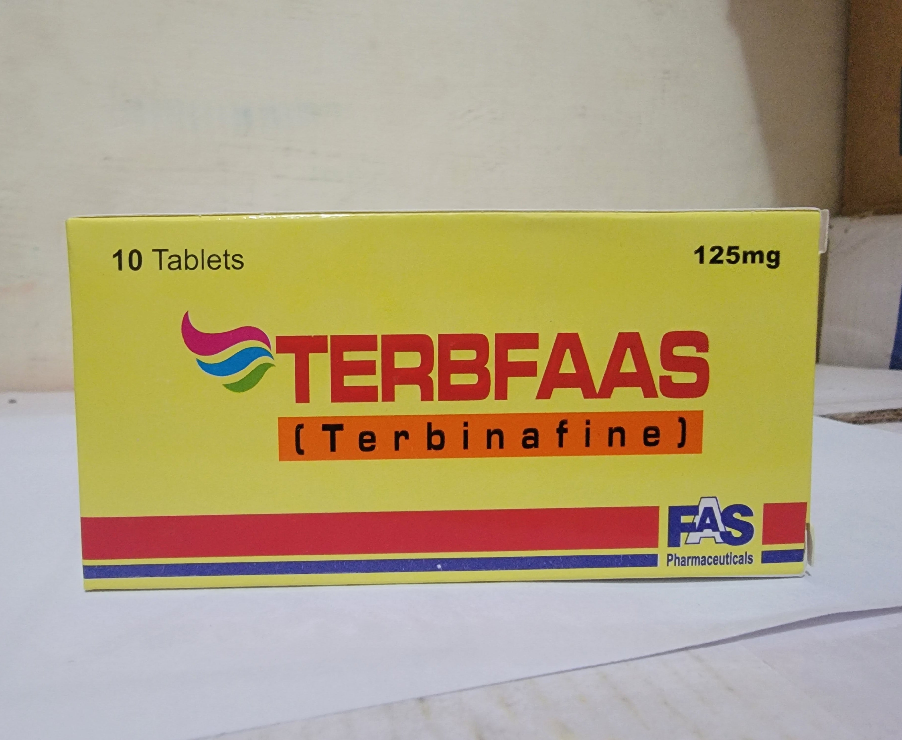 Terbfaas 125mg Tablets – Terbinafine Antifungal Treatment for Skin, Nail & Fungal Infections | Lamisil Alternative 10 Tablets