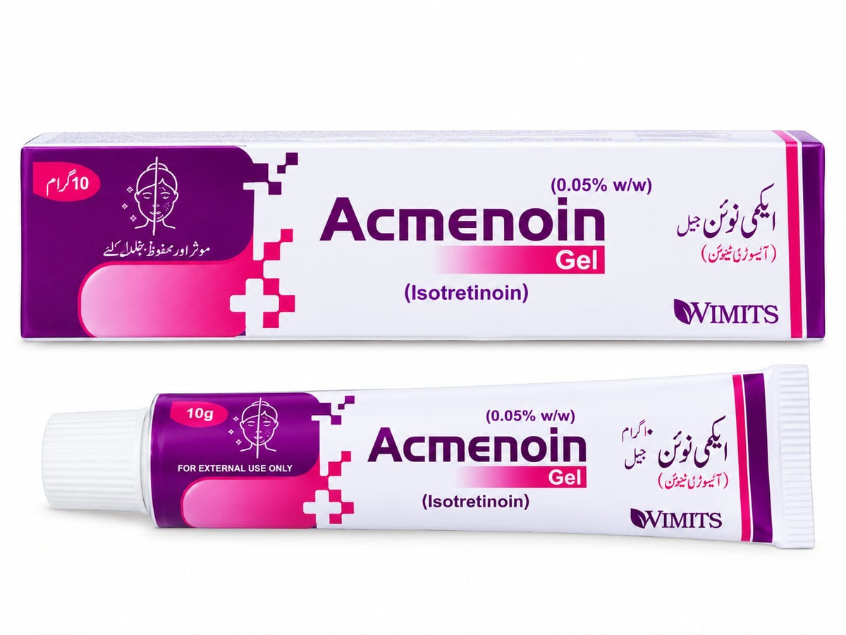Acmenoin 0.05% Gel – Isotretinoin Topical Gel for Acne & Breakouts | 1 Tube