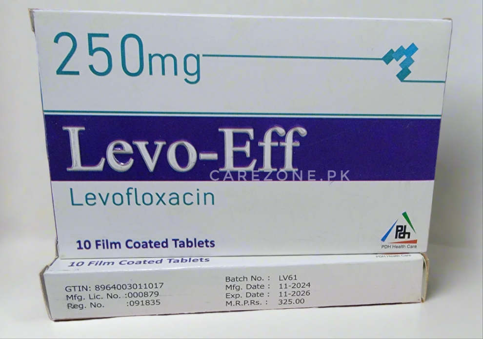Levo-Eff 250mg Tablets – Levofloxacin – 10 Tablets | Broad-Spectrum Antibiotic
