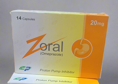 Zoral 20mg Capsules  (Omeprazole 20mg)- 14 Capsules for Acid Reflux & Ulcer Relief