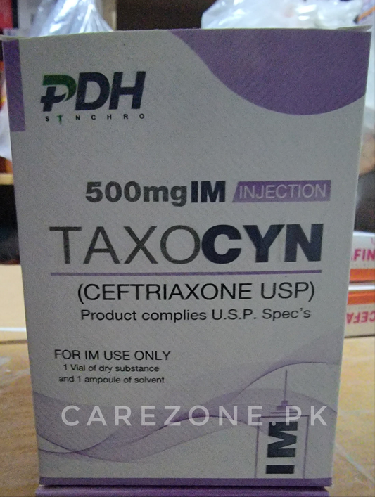Taxocyn 500mg injection I.M (Ceftriaxone sodium)