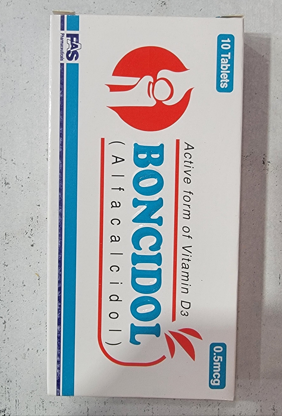 Boncidol 0.5mcg Tablet (Alfacalcidol - Active Vitamin D3)