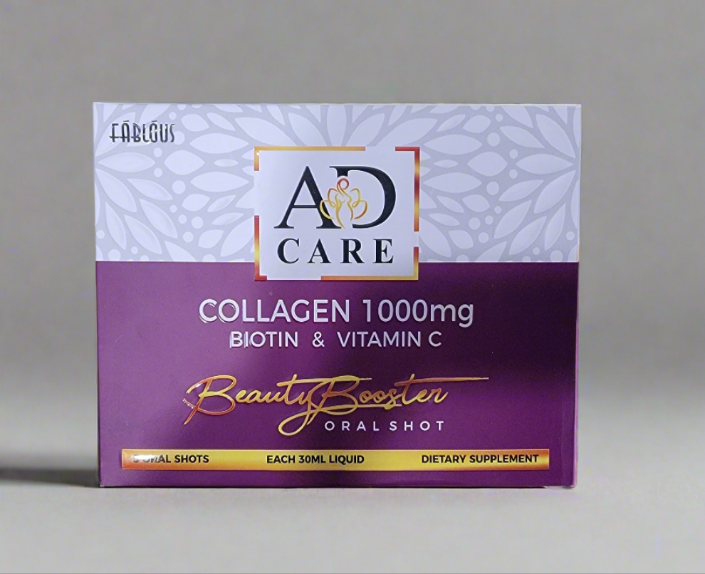 Fablous Collagen 1000mg with  Biotin & Vitamin C Oral Shot- Pack of 5 Oral Shots- Fablous AD Care Collagen