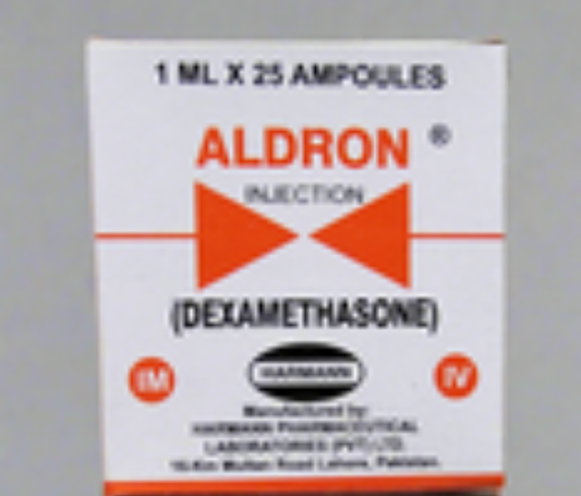 Aldron Injection – (Dexamethasone) 25 Ampoules- Anti-inflammatory & Corticosteroid Therapy