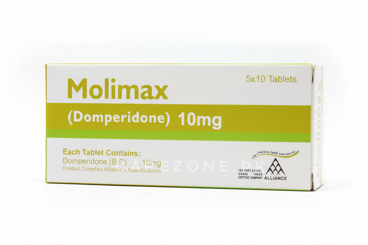 Molimax 10mg Tablets – Domperidone Nausea & Vomiting Relief | Motilium ...