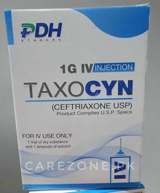 Taxocyn 1g I.V injection (Ceftriaxone sodium)