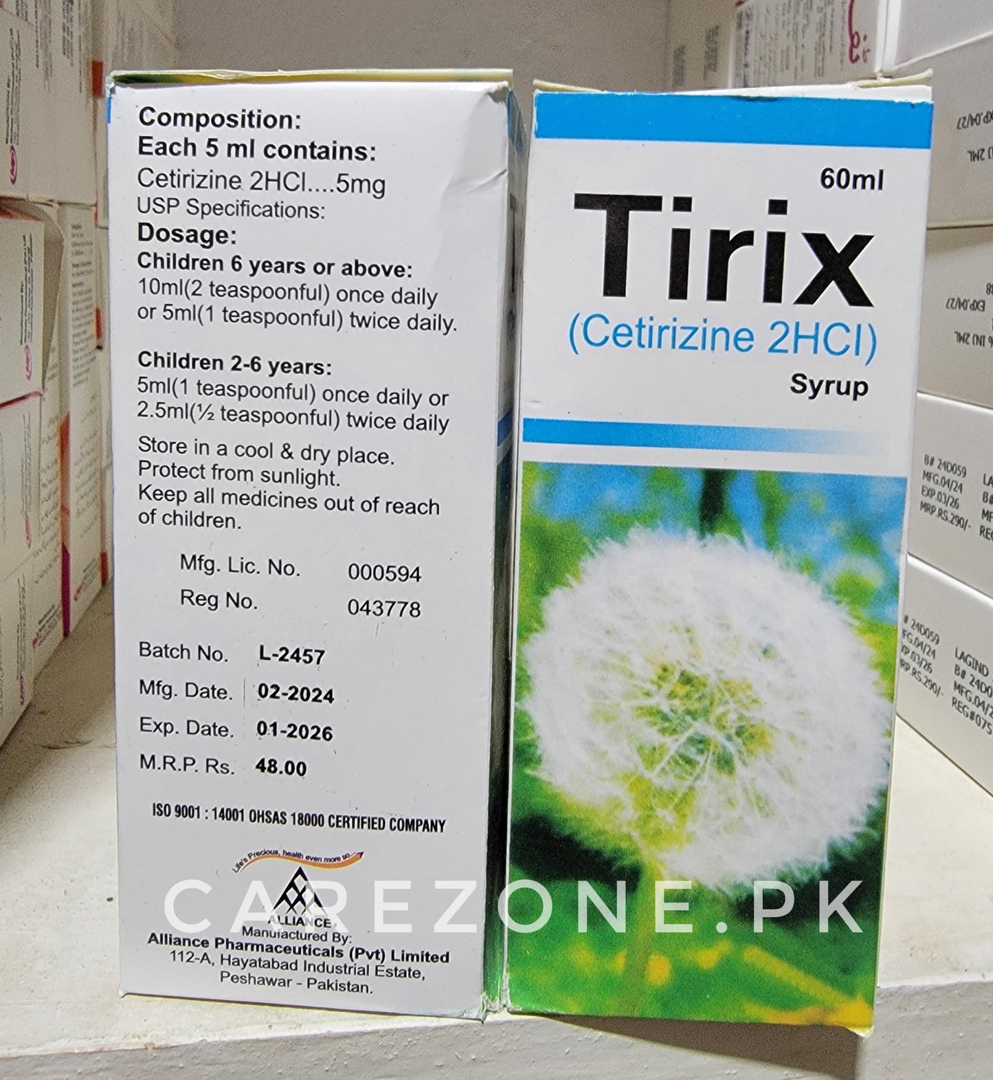 Tirix syrup (Cetirizine)