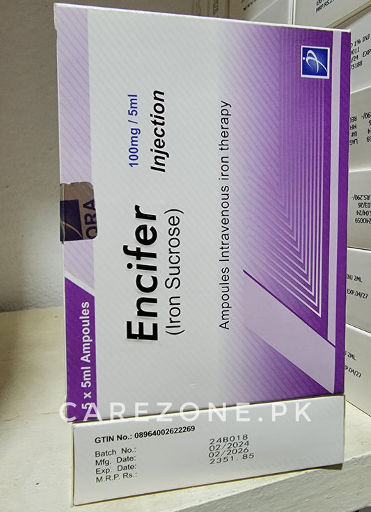 Encifer 100mg injection (Iron Sucrose)