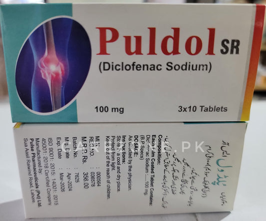 Puldol SR 100mg tablets