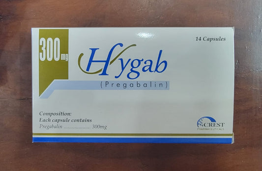 Hygab 300mg Capsules (14's) – Pregabalin |