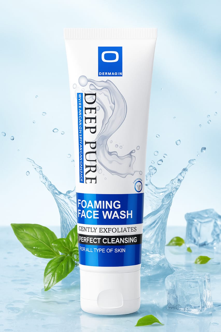 Deep Pure Facewash – With Multivitamins & Argan Extracts- Oil Control & Skin Brightening -Dermagin
