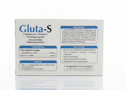 Gluta-S Capsules - Glutathione Skin Whitening Capsules with Best results- 30 Capsules