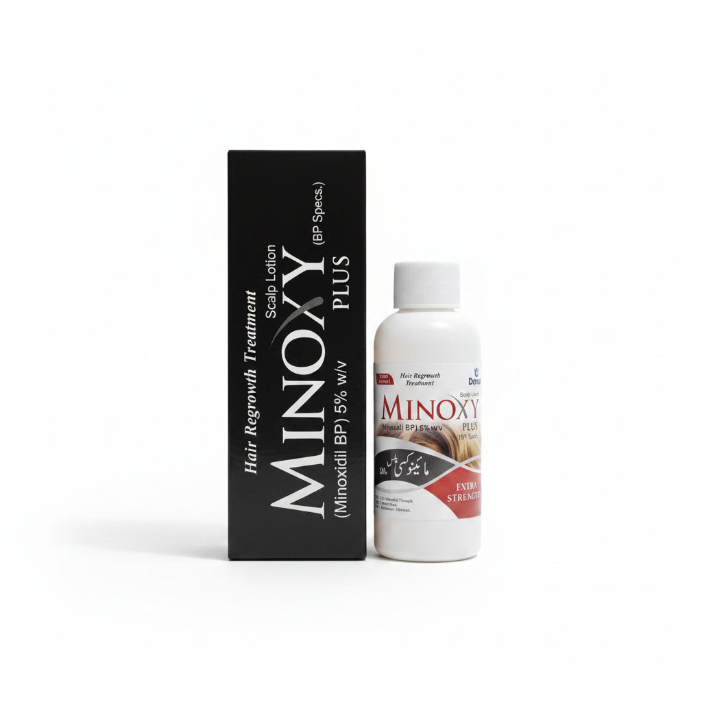 Minoxy Plus 5% Hair growth spray 60ml – Minoxidil Hair Regrowth Treatment for Hair Loss & Baldness - 60ml