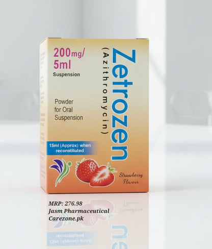Zetrozen Suspension 200mg/5ml – Azithromycin 15ml | Zetrozen Syrup Price in Pakistan
