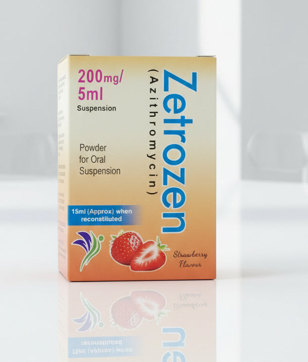 Zetrozen Suspension 200mg/5ml – Azithromycin 15ml | Zetrozen Syrup Price in Pakistan