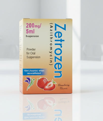 Zetrozen Suspension 200mg/5ml – Azithromycin 15ml | Zetrozen Syrup Price in Pakistan