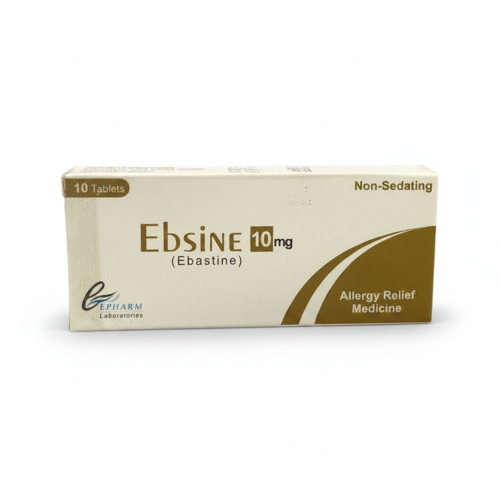 Ebsine 10mg Tablets – Ebastine Antihistamine for Allergy Relief, Sneezing, Runny Nose & Itching