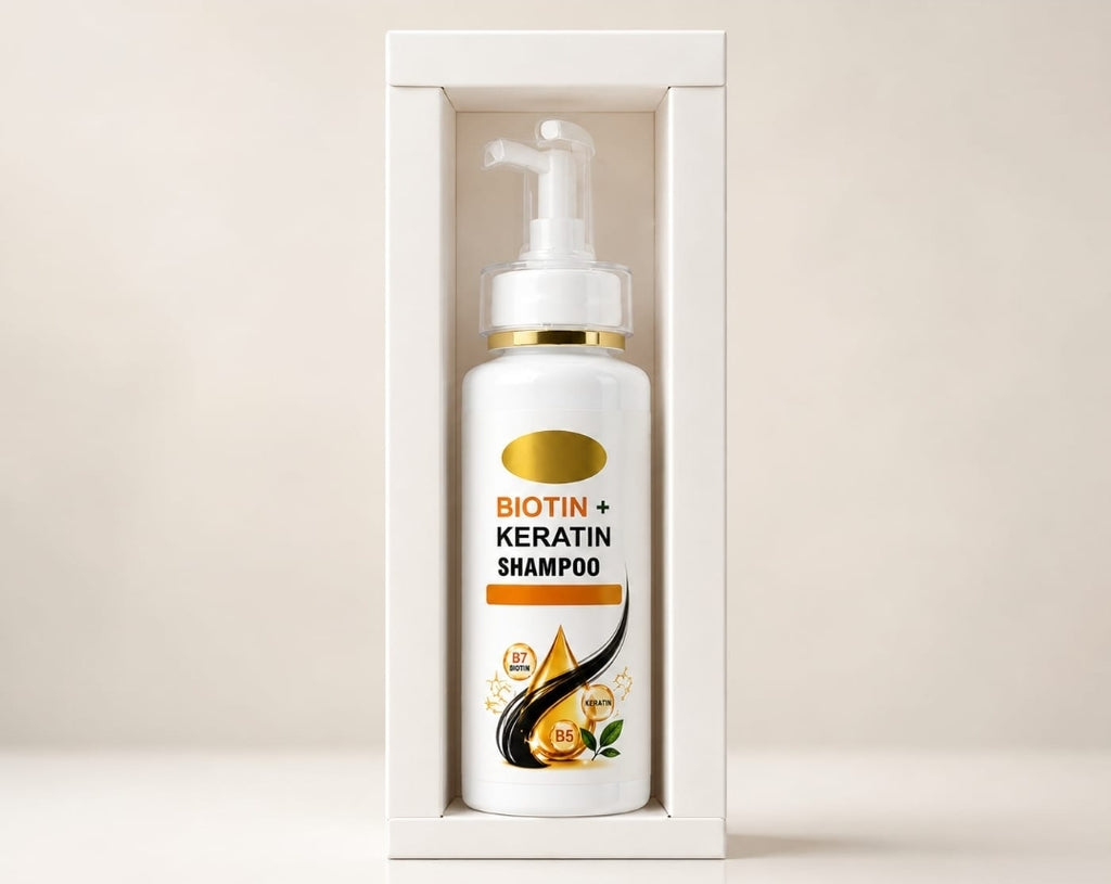 Elysian Biotin & Keratin Onion Shampoo 200ml – Anti-Hairfall Shampoo with Biotin, Keratin, Argan Oil & Vitamin B5 | Strengthens & Nourishes Hair