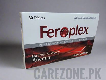 Feroplex Tablet – Iron Polymaltose Complex + Iron | Anti-Anemia Formula | 30 Tablets
