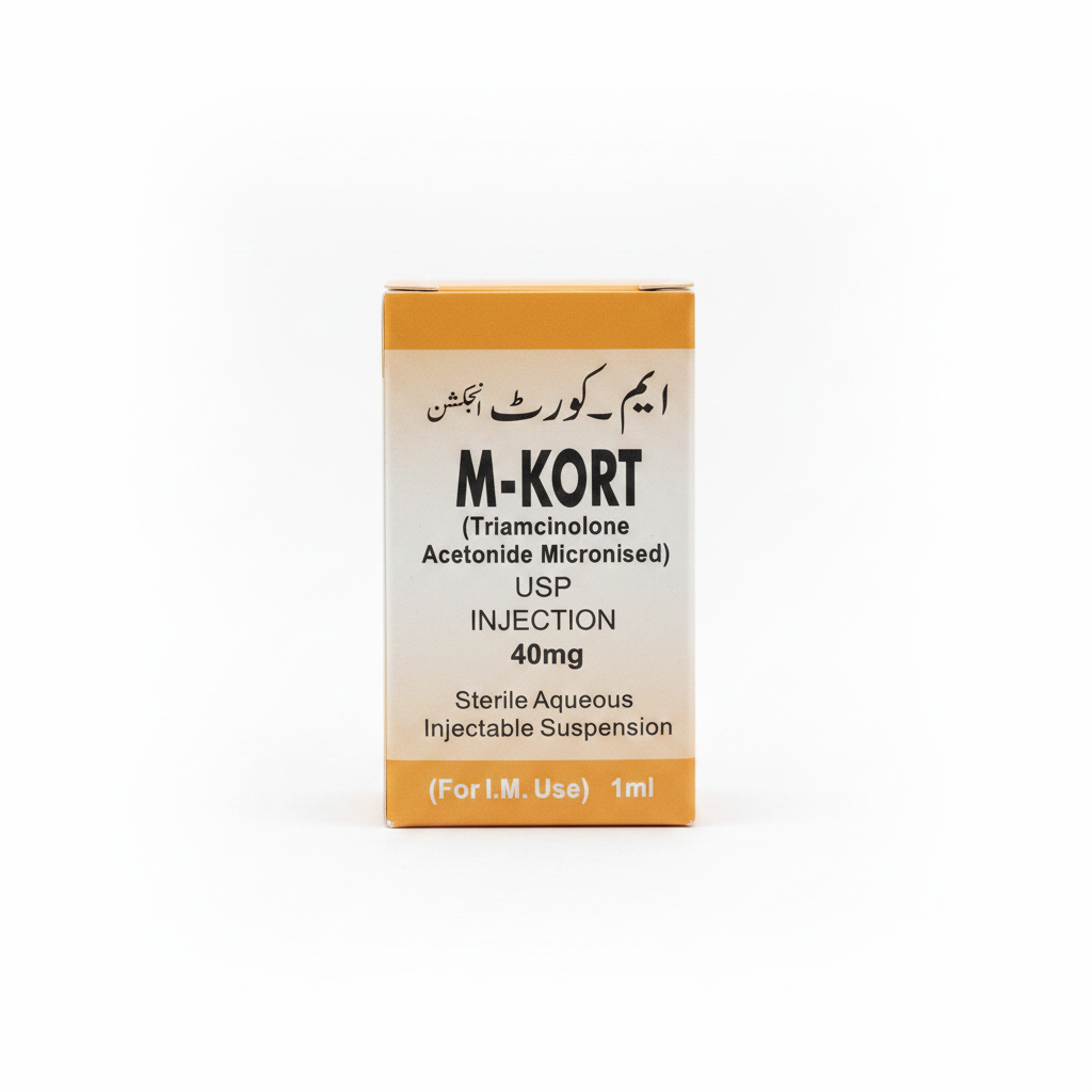 M-Kort 40mg Injection  (Triamcinolone Acetonide)| 1 Ampoule | K-kort Injection alternative
