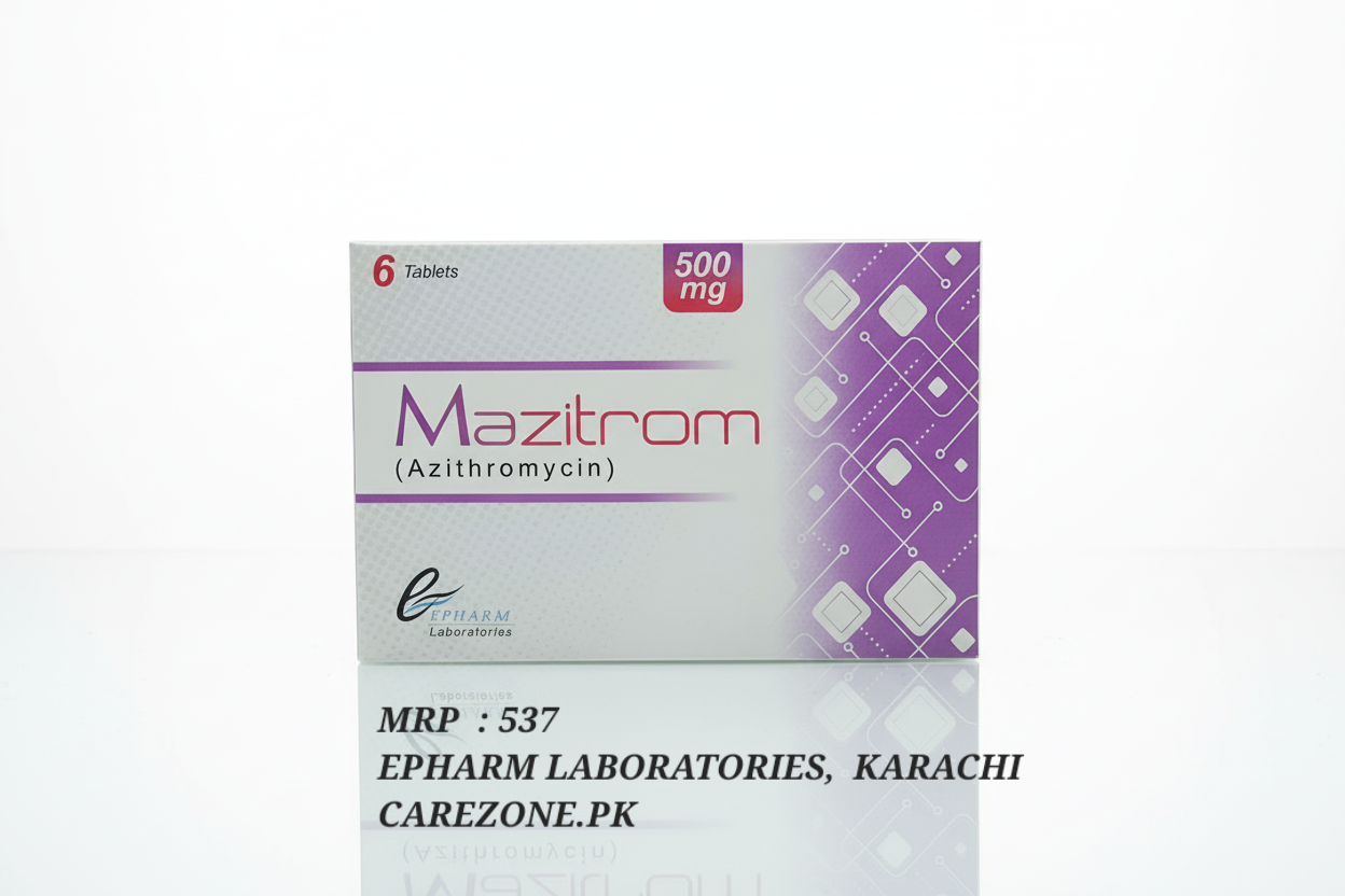 Mazitram 500mg Capsules – Azithromycin Antibiotic | 6 Capsules | Mazitram 500mg Price in Pakistan