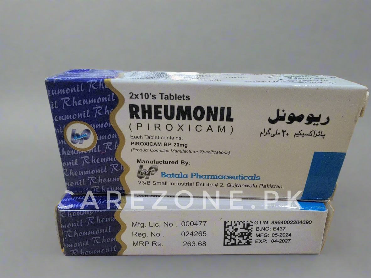 Rheumonil (Piroxicam) 20mg Tablets – 2x10’s