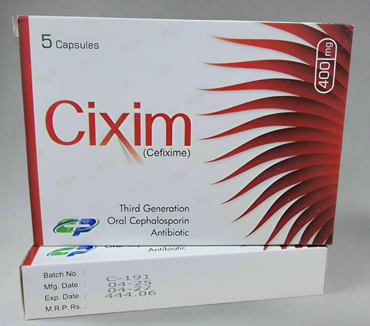 Cixim 400mg Capsule – Cefixime (5 Capsules)