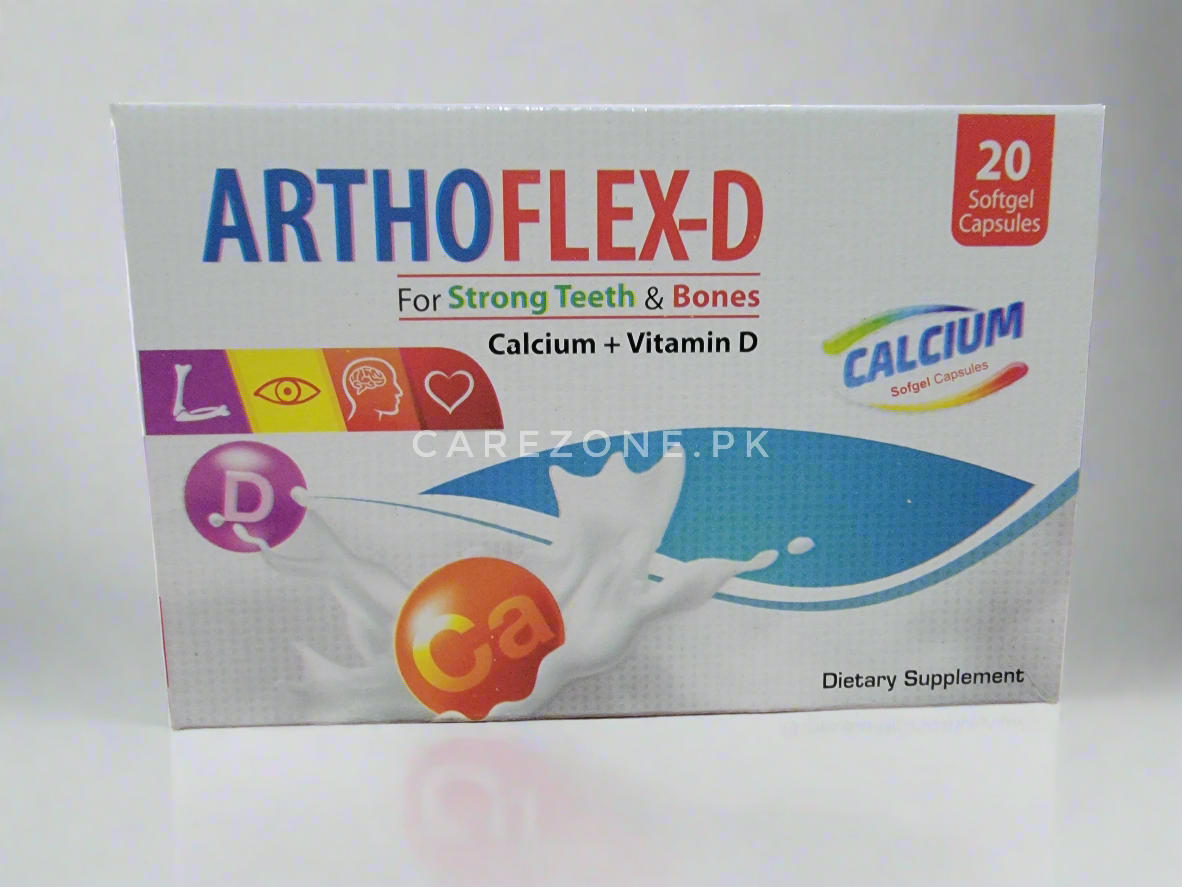 Arthoflex-D Softgel capsule (Calcium + Vitamin D) -20 Softgel Capsules