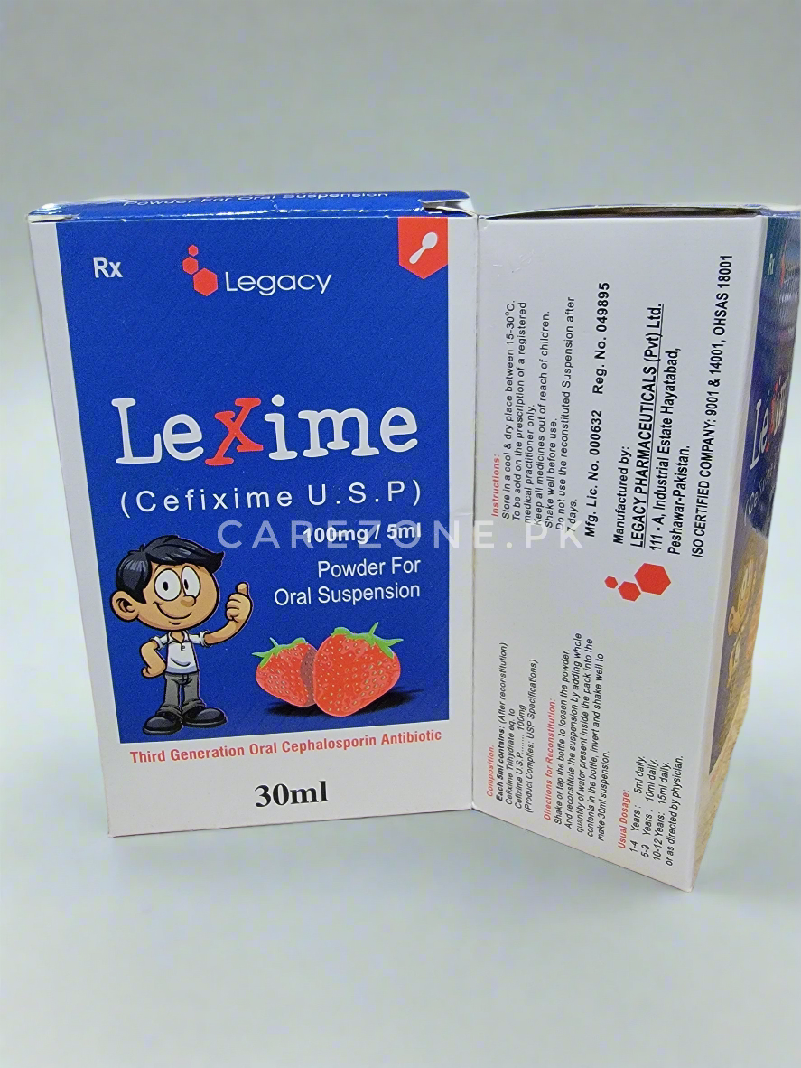 Lexime 100mg Suspension – Cefixime