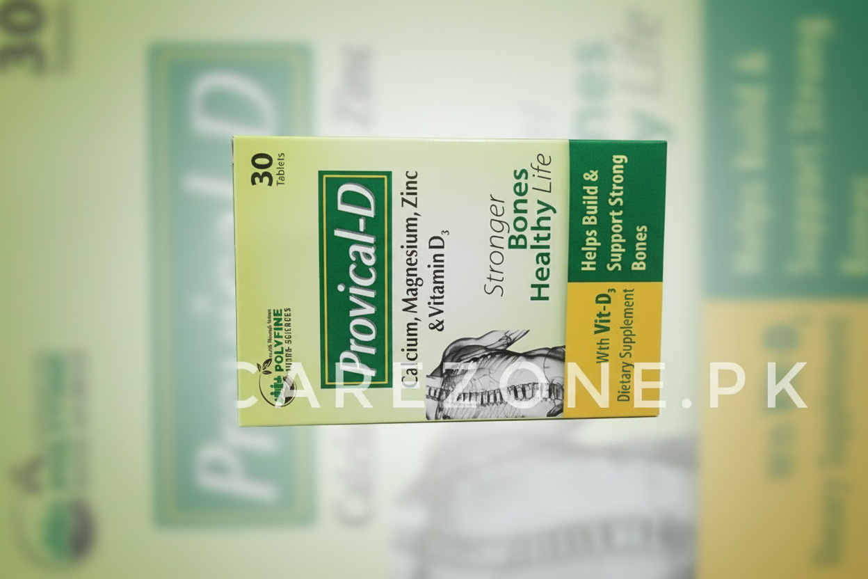 Provical-D Tablets (Calcium, Vitamin D3, Magnesium, Zinc)-30 Tablets-Bone Health Supplement
